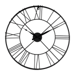 KLOK BOSTON ZWART - 57 CM nu voor 20 euro i.p.v. 26,99 bij de Xenos