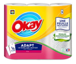 Okay Adapt keukenpapier 3 rollen voor €2,28 bij Collect & Go