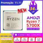 Processador da AMD, modelo Ryzen 7 5700X - R$ 1.237,94