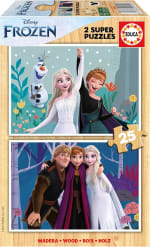 Educa Frozen Set de 2 Puzzles Infantiles de Madera con 25 Piezas Cada uno por 8,18€
