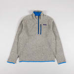 Patagonia Better Sweater Quarter Zip Oar Tan Vessel Blue