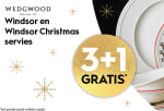 3+1 Gratis op Wedgwood Servies bij Blokker