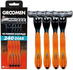 Pack 4 Rastrillos Descartables GROOMEN 300 por $71 en Amazon