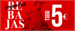 Segundas Rebajas Valentina, todo a 5€