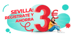 3€ de regalo exclusivo tiendas de Sevilla en pedidos superiores a 5€