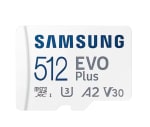 Tarjeta Micro SDXC Samsung Evo Plus MB-MC512KA/EU 512GB Clase 10 V30 UHS-I Lectura 130 MB/s Blanco por 33,05€