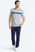 Guess T-shirt print grey gestreept T-shirt voor €18