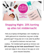 enkel vandaag tot middernacht! -20% korting bij ici paris xl