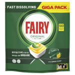 Lavavajillas pastillas todo en uno Fairy Original 100 unidades por 17,49€