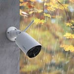 Reolink Argus Eco WiFi Cámara IP de Seguridad para Exteriores 100% Libre de Cables 1080p HD Batería Recargable/Panel Solar 2 vías de Audio, Ranura para Tarjeta Micro SD Incluida