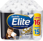 Papel Higiênico da marca Elite Premium de Folha Tripla Soft com 12 rolos - R$ 32,19