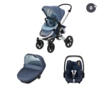 Trío de silla de paseo Nova, capazo Amber+ y silla de coche por 529.99€