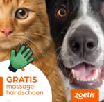 Gratis massagehandschoen voor honden en katten