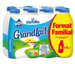 2 Packs de 8 bouteilles de Lait UHT demi-ecreme Grandlait à 11,88€