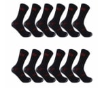 Pack de 12 calcetines Wilson negros en talla 31-34 por $11.390