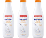 3 Botes de Lactovit - Gel de Ducha Protector Activit, Cuida el Microbioma, Hidrata, Nutre y Protege, Piel Fuerte y Joven, Textura Cremosa, con Protein Calcium y Lactobacillus F, para Pieles Sensibles - 750 ml por 5.9€