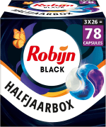Robijn Classics Black Velvet 3-in-1 Wascapsules - 3 x 26 wasbeurten - Voordeelverpakking voor €15,92 bij Amazon
