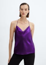 Top satinado de tirantes para Mujer por 3.99€