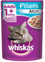 WHISKAS alimento húmedo para gatos adultos por $76