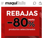 Hasta -80% de Descuento en Maquillalia.