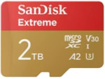 SanDisk Extreme MicroSDXC Class 10 2TB voor €164,90 bij Proshop