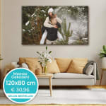 Eigen foto op canvas 50x70 cm voor €14,88 dmv code bij Fotoproducten