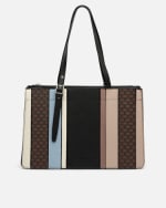 Bolso shopper grande con estampado monogram por por 17€