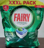 Grab Fairy original all-in-one dishwasher capsules from B&M Mold for £0.10