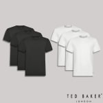 Ted Baker Men's T-Shirt 3 Pack (Black or White) – £9.99