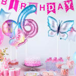 Decoración Globos de papel de aluminio 6 años por 0,99€