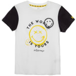 Polera Manga Corta Fashion de Algodón Niño Smiley por $2.350