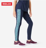 Leggings mallas gimnasia deportiva transpirables talle alto Niños S500 por 1,99€