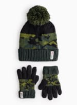 3M™ Thinsulate™ Khaki Camo Knitted Hat & Gloves Set 1-2 Years – £3