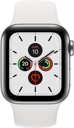 Apple Watch Series 5 GPS - Cellular - 44 mm - Wit Staal voor €432,58