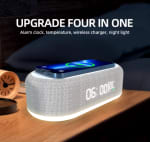 Draadloze oplader + digitale klok voor iPhone en Samsung voor €18 bij Aliexpress