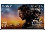 TV QD-OLED 55" Sony Bravia 8 II, Procesador XR con IA, Smart TV por 1.999€