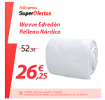 Edredon Relleno Nordico 140x220cm por 23.25€
