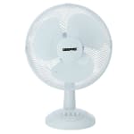 Exclusive12" White Oscillating Desk Fan from £12.59 at Geepas