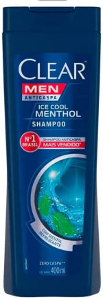 Shampoo Anticaspa Clear Men Ice Cool Menthol de 400ml - R$ 22,90