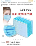 Pack de 100 mascarillas