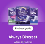 Probeer Always Discreet gratis na cashback via Tikkie