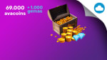 69.000 Avacoins + 1000 Gemas - Avakin Life