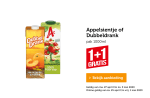 Alle appelsientje of dubbeldrank 1+1 gratis