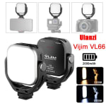Ulanzi Vijim VL66 Verstelbare LED Videolamp met 360 Graden Beugel Beugel Oplaadbare DSLR SLR Mobiele Draagbare Invullicht