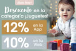 10% de descuento en la Categoria juguetes