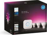 Philips Hue starterkit - wit en gekleurd licht - 3-lampen - GU10 met bridge voor €89 in de AH voordeelshop