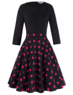 Retro vintage dames A-lijn feestjurk voor €7,38 dmv code