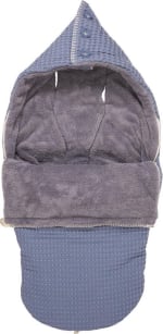 Koeka Buggy Voetenzak wafel teddy Oslo - stormy blue/steel grey voor €30 bij Bol
