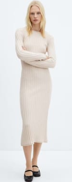 Vestido de punto canalé para Mujer por 7.99€