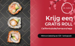Gratis sushiroll bij je bestelling